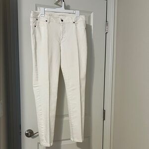 Talbots White jeans Size 12.